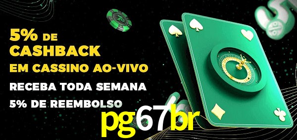 Promoções do cassino ao Vivo pg67br